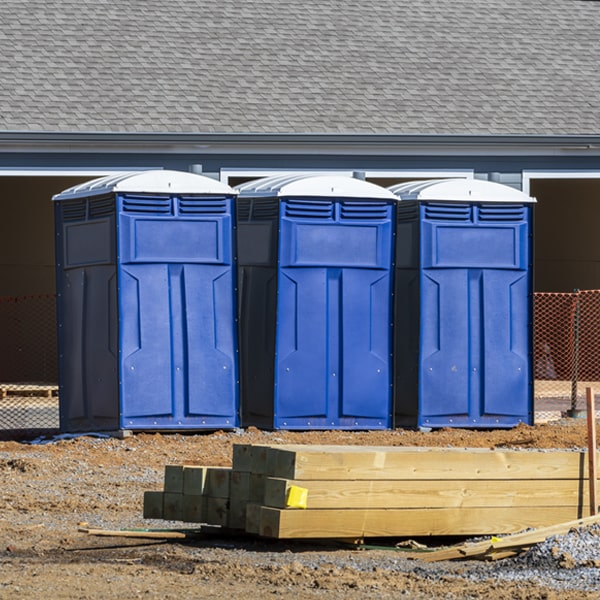 are there any restrictions on where i can place the portable restrooms during my rental period in Raymond